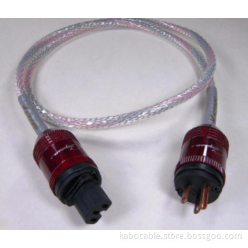 VENUS Manufacturer by Switzerland 9 solid extruded silver 16 AWG HI END Power Cord